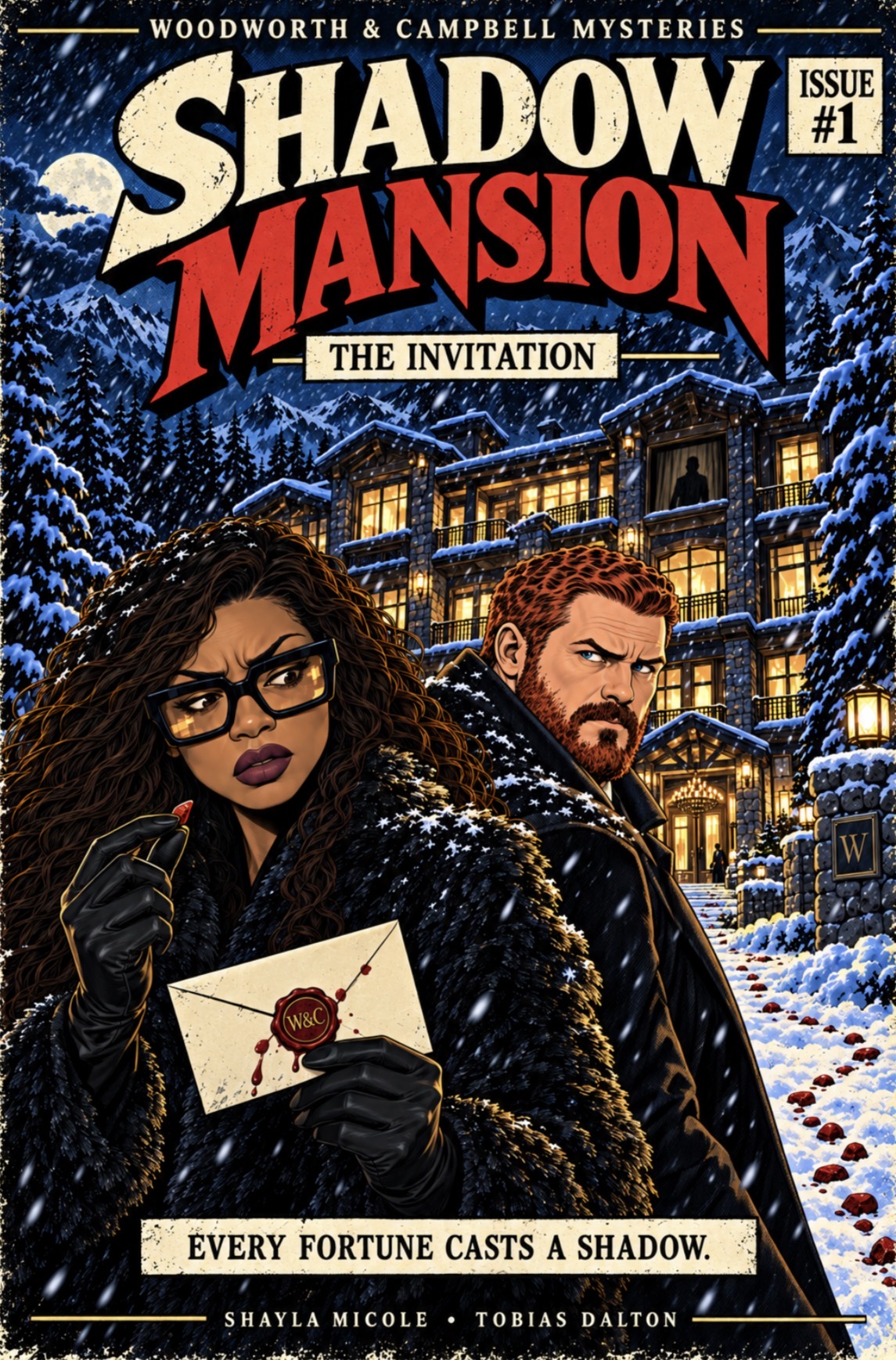Shadow Mansion: The Invitation, Issue 1 — cover by Shayla Micole and Tobias Dalton
